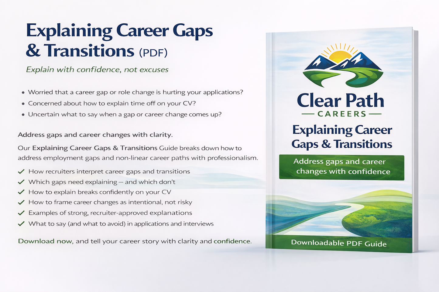 Explaining Career Gaps & Transitions (PDF)