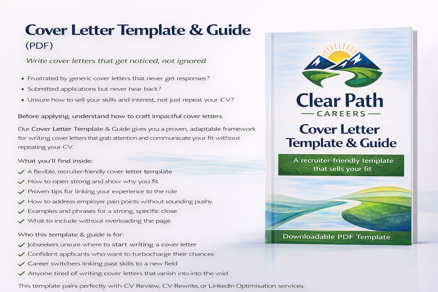 Cover Letter Template & Guide (PDF)