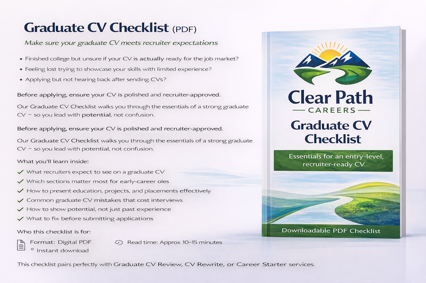 Graduate CV Checklist (PDF)