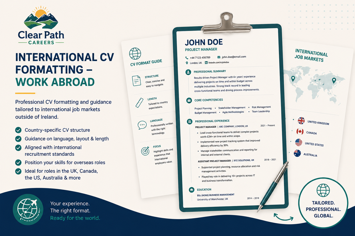 International CV Formatting – Work Abroad