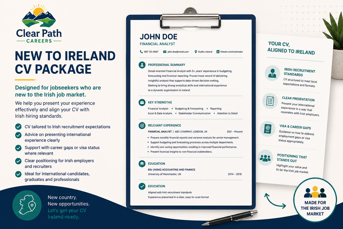 New to Ireland CV Package